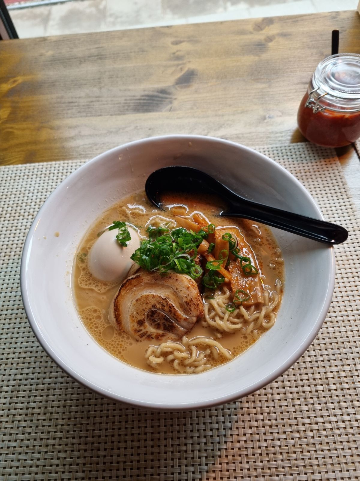 Ramen at Sakai Ramen in Vilnius, Lithuania.