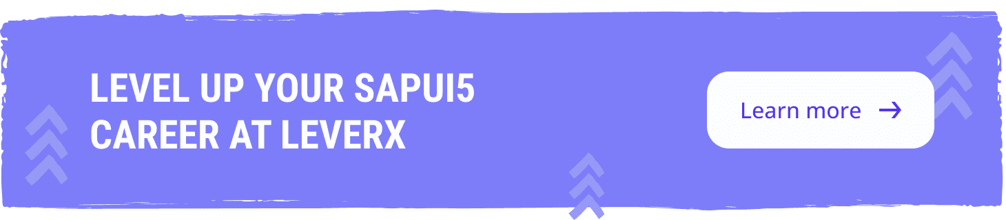 Join LeverX as an SAPUI5 Developer